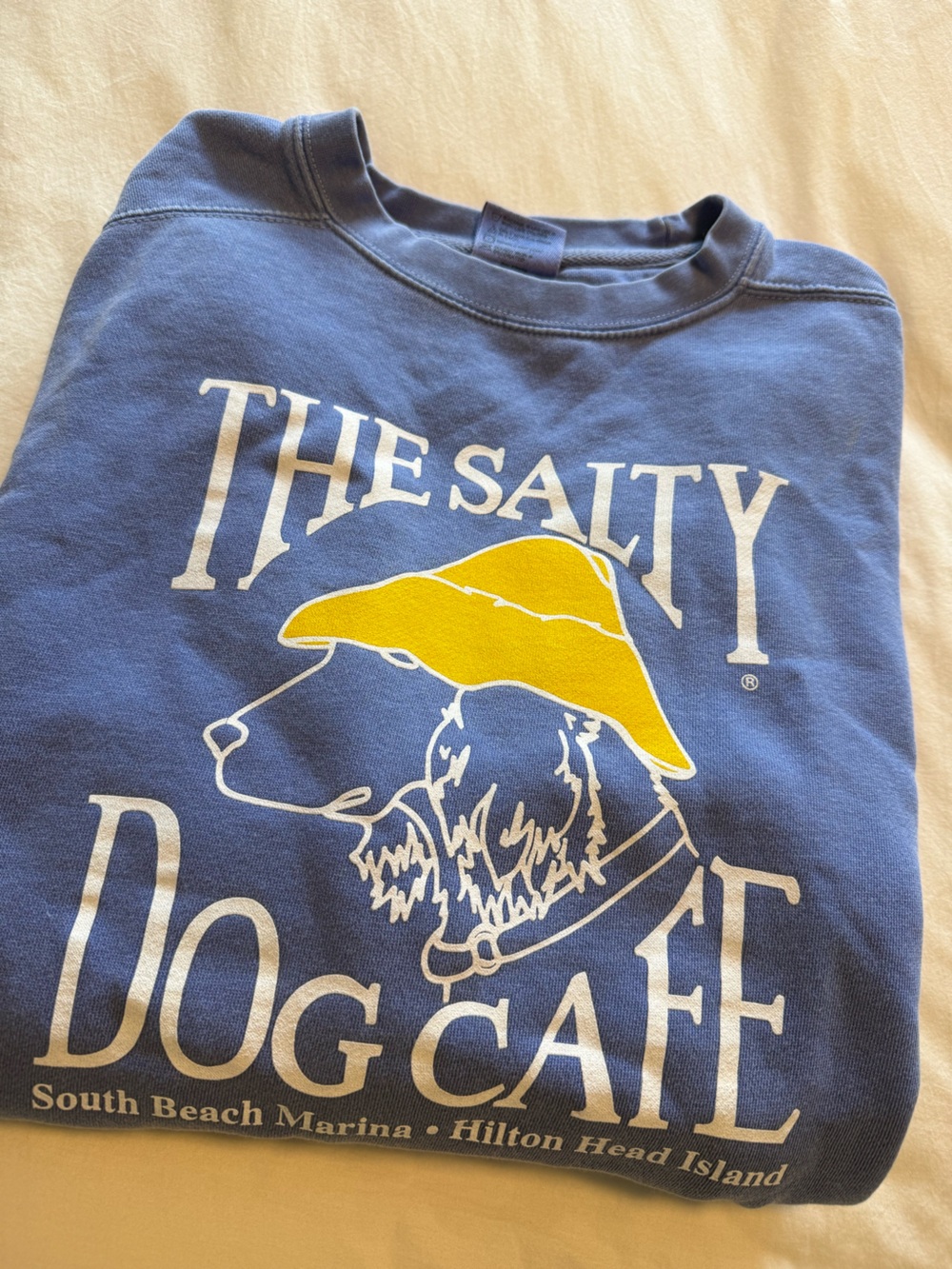 Periwinkle Salty Dog Crewneck comfort colors